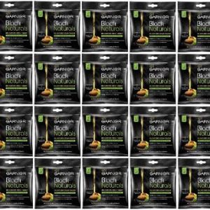 GARNIER Black Naturals Oil-Enriched Cream Hair Color, 1 Deep Black (Pack of 20) , 1 Deep Black