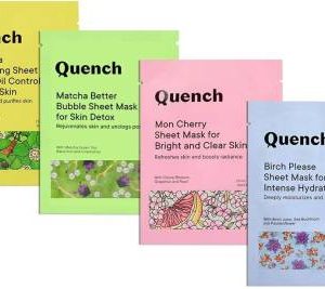 Quench Korean Sheet Masks for Brightening, Acne & Oil Control and Hydration??(96 g)