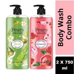 Pears Naturale Detoxifying Aloevera + Brightening Pomegranate Bodywash Combo
