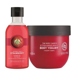 The Body Shop Strawberry Shower Gel & Yogurt Combo(2 pcs)