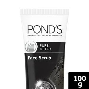 Ponds Pure Detox Face Gel Scrub For Deep Cleansing With Activated Charcoal(100gm)