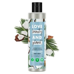 Love Beauty & Planet Refreshing Body Wash 200ml|| With Natural Coconut Water & Mimosa Flower|| Hydrating|| Sulfate Free|| Paraben Free-Liquid Shower Gel