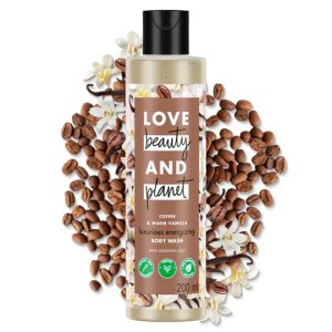 Love Beauty & Planet Moisturisng Body Wash 200ml|| With Coffee & Warm Vanilla|| Sulfate Free|| Paraben Free- Liquid Shower Gel