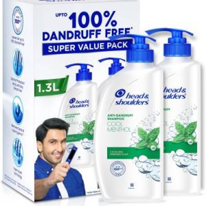 HEAD & SHOULDERS Cool Menthol Anti Dandruff Shampoo for Women & Men(1.3 L)