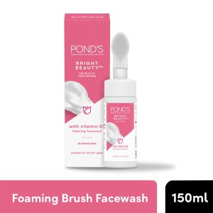 Ponds Bright Beauty Foaming Brush Facewash For Glowing Skin(150ml)
