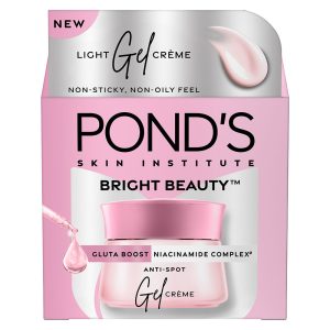 Ponds Bright Beauty Gel Creme with Glutaboost Niacinamide Complex for Fading Dark Spots(50 g)