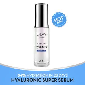 Olay Hyaluronic Face Serum For Intense Hydration, Dewy Glow & Smooth Texture, Parabens Free(30ml)
