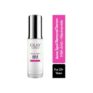 Olay AHA Face Serum For Acne Spot Reduction, Even Glow & Smooth Texture, Parabens & Sulphate-Free(30ml
