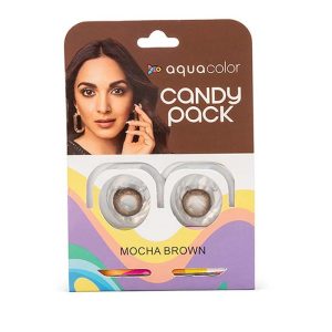 Aqualens Aquacolor Candy Pack Zero Power Colored Lenses - Mocha Brown