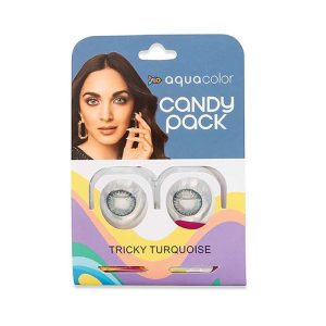 Aqualens Aquacolor Candy Pack Zero Power Colored Lenses - Tricky Turquoise
