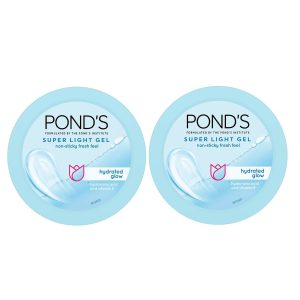 Ponds Super Light Gel Oil Free Moisturiser With Hyaluronic Acid + Vitamin E - Pack Of 2(2 pcs)