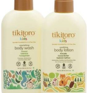 Tikitoro Kids Body Combo 100% Vegan with Nourishing Body Wash & Soothing Body Lotion(2 x 300 ml)