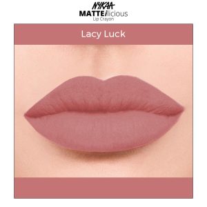 Nykaa Matte-illicious Lip Crayon Lipstick with Free Sharpener - Lacy Luck 10