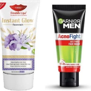 GARNIER Men Acno Fight Anti-Pimple 50 Grm Pack of 1 With Skin Bright Instant Glow 100 ml Face Wash(150 g)