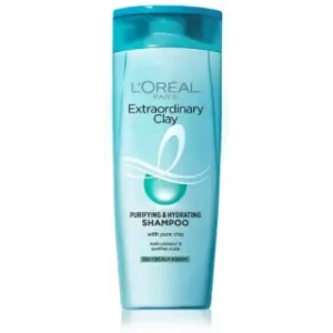 L'Oreal Paris Extraordinary Clay Purifying & Hydrating Shampoo | For Oily Roots(340 ml)