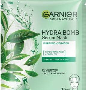 GARNIER Skin Naturals, Green, Face Serum Sheet Mask (Green)(28 g)