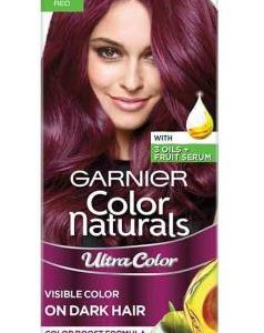 GARNIER Color Naturals Creme Riche Hair Color, 55ml + 50g , Plum Red
