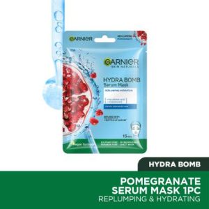 GARNIER Skin Naturals, Hydra Bomb, Face Serum Sheet Mask (Blue)(28 g)
