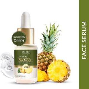 Lotus Botanicals AHA+BHA+PHA & Pineapple Gentle Resurfacing Face Serum(14 ml)