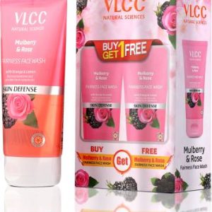 VLCC Mulberry & Rose Buy One Get One - Fairness & Cleansing Face Wash(300 ml)
