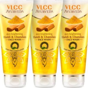 VLCC Ayurveda Skin Brightening Haldi & Chandan (Pack of 3) Face Wash(300 ml)