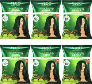 VLCC Natural & Herbal Henna For Stronger, Smoother & Shinier Hair (Pack of 6)(720 g)
