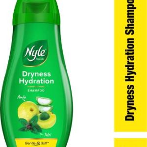 Nyle Naturals Dryness Hydration Shampoo, With Tulsi, Amla and Aloe Vera,Gental & Soft(90 ml)