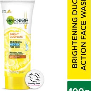 GARNIER Bright Complete Brightening Duo Action Oil Clearing |For Oily skin Face Wash(100 g)