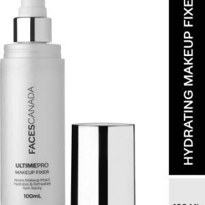 FACES CANADA Ultime Pro Makeup Fixer | Non Sticky, Keeps Makeup Intact, Hydrates & Refreshes Primer - 100 ml(Transparent)