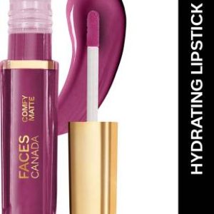 FACES CANADA Comfy Matte Liquid Lipstick | Natural Oils | 10HR Stay | Hydrating | No Dryness(End Of Story, 3 ml)