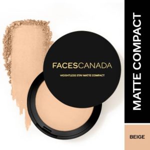 FACES CANADA Weightless Stay Matte Powder | Oil Control Compact(Beige, 9 g)