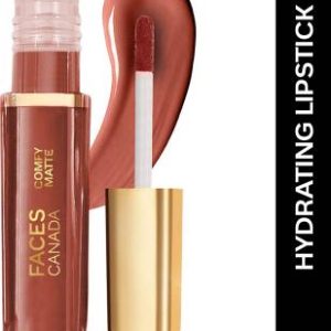 FACES CANADA Comfy Matte Liquid Lipstick | Natural Oils | 10HR Stay | Hydrating | No Dryness(For The Win, 3 ml)
