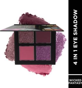 FACES CANADA 4 IN 1 Eyeshadow Palette| Vitamin E| Shimmer| Satin Matte Finish| 4.8 g(Wicked Fantasy 03)