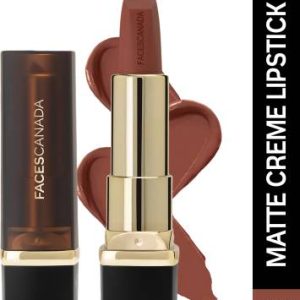 FACES CANADA Comfy Matte Creme Lipstick | Long Stay | Intense Color | One Stroke Application(Back To Basics 14, 4.2 g)