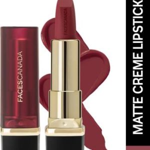 FACES CANADA Comfy Matte Creme Lipstick | Long Stay | Intense Color | One Stroke Application(To The Point 19, 4.2 g)
