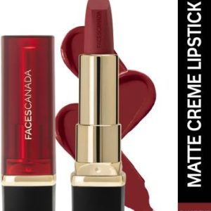 FACES CANADA Comfy Matte Creme Lipstick | Long Stay | Intense Color | One Stroke Application(Raise The Roof 01, 4.2 g)