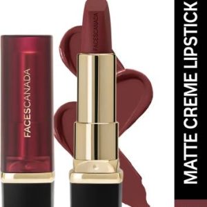 FACES CANADA Comfy Matte Creme Lipstick | Long Stay | Intense Color | One Stroke Application(On The Move 05, 4.2 g)