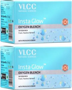 VLCC Insta Glow Oxygen Bleach (Pack of 2)(51.4 g)