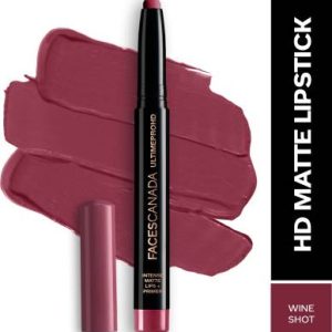FACES CANADA Ultime Pro HD Intense Matte Lips + Primer(Wine Shot, 1.4 g)