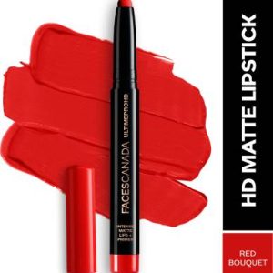 FACES CANADA Ultime Pro HD Intense Matte Lips + Primer(Red Bouquet, 1.4 g)