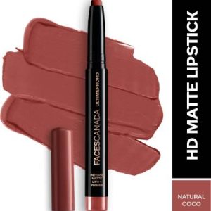 FACES CANADA Ultime Pro HD Intense Matte Lips + Primer(Natural Coco, 1.4 g)