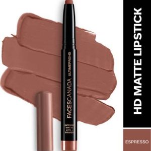 FACES CANADA Ultime Pro HD Intense Matte Lips + Primer(Espresso, 1.4 g)