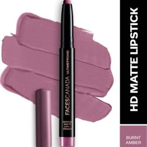 FACES CANADA Ultime Pro HD Intense Matte Lips + Primer(Burnt Amber, 1.4 g)