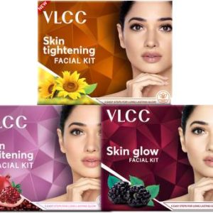 VLCC Skin Tightening and Skin Whitening and Skin Glow Facial Kit(3 x 25 g)