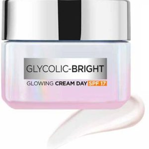 L'Oreal Paris Glycolic Bright Day Cream with SPF 17 | Dark Spot Reduction & Even Toned Skin(50 ml)