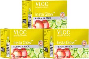 VLCC Insta Glow Herbal Bleach (Pack of 3)(27 g)