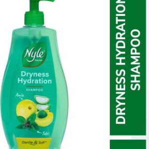 Nyle Naturals Dryness Hydration Shampoo| For Dry & Frizz Free Hair |With Tulsi & Amla(1000 ml)
