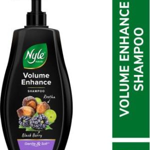 Nyle Naturals Volume Enhance Shampoo|For Voluminous Hair |With Reetha & Blackberry(800 ml)