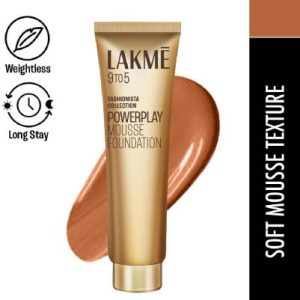 Lakme 9 to 5 Weightless Mousse Foundation(03 beige caramel, 25 g)