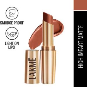 Lakme 9TO5 Primer + Matte Lip Color(Caramel Latte, 3.6 g)